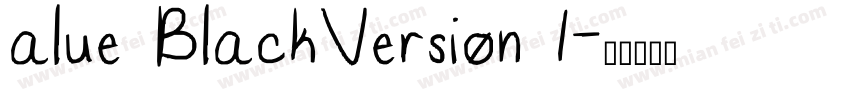 alue BlackVersion 1字体转换